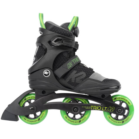 K2 Inline Skates Trio LT 100 BOA (black/green)  - refurbished -