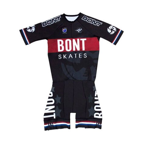 Bont Aero Rennanzug (schwarz/rot/weiß)