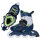 Playlife Kids Skates Khaan LTD Deep Blue, adj.