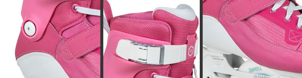 Powerslide Swell Flamingo Ober und Innenschuh Detailaufnahmen